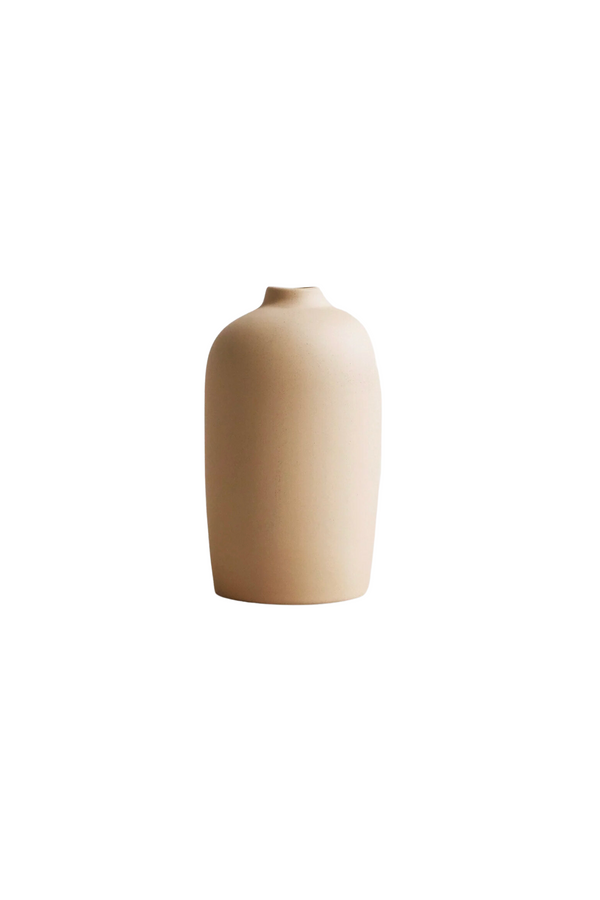 Ceramic Blossom Bud Vase Sand - Tall