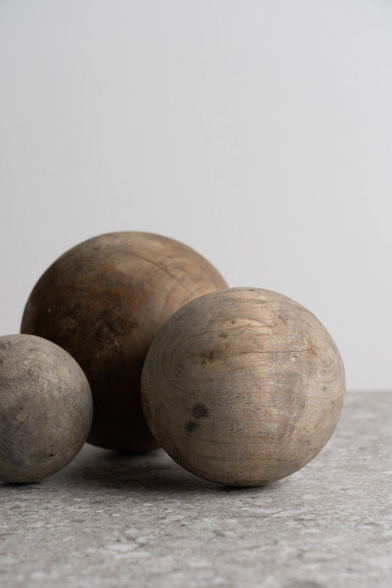 Carrick Wood Spheres - Set of 3