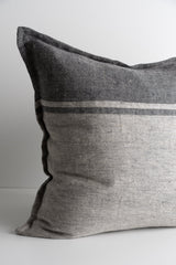 Zadie Light Grey and Dark Grey Fabric - 20" x 20" (Pillow Case Only)
