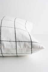 Suzanne White/Black Square Pattern - 22" x 22" (Pillow Case Only)