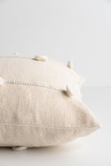 Erica Cream with White Detail - 13" x 21" (Pillow Case Only)
