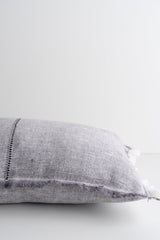 Thais Grey Fabric Fringed - 13" x 21" (Pillow Case Only)
