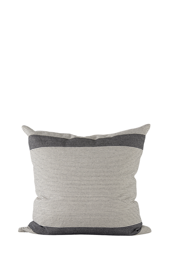 Nancy Beige with Black Stripe Detail 22" x 22" (Pillow Case Only)