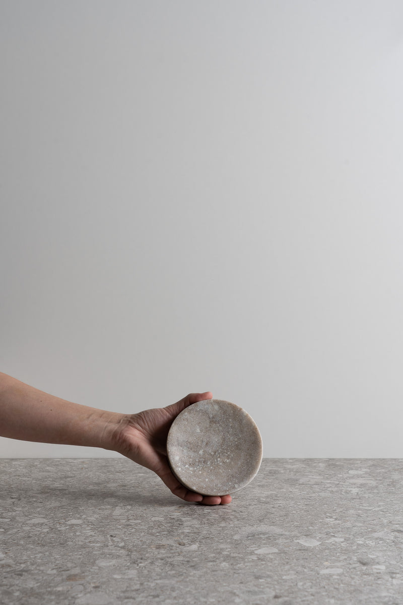 Galaxy Marble Round Key/Soap Dish - Brown