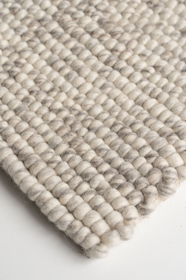 Cobble Wool Rug - Stone