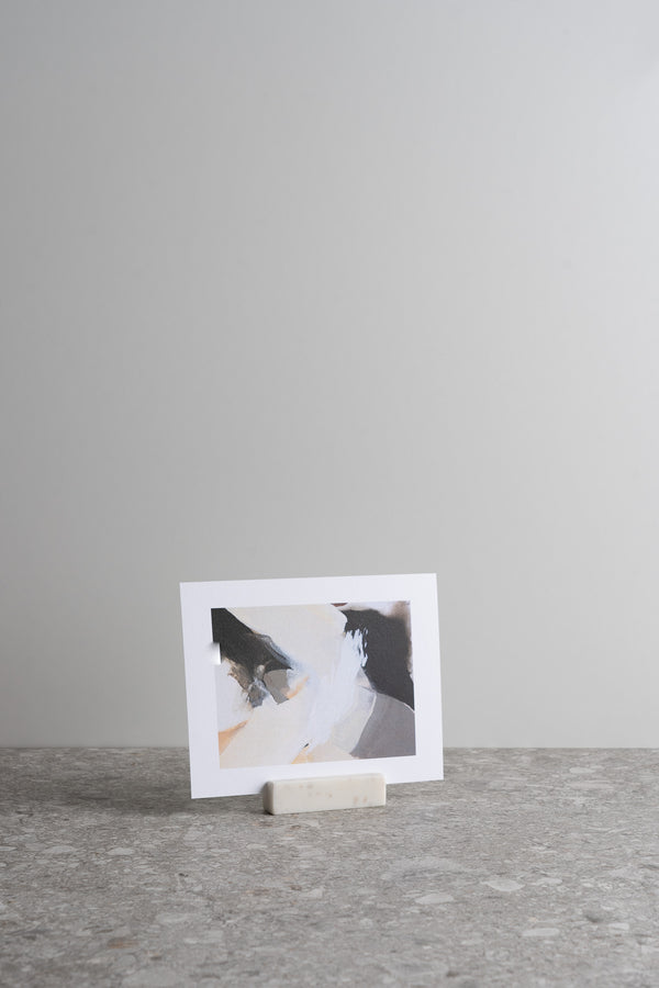 Marble Rectangular Card Holder - White