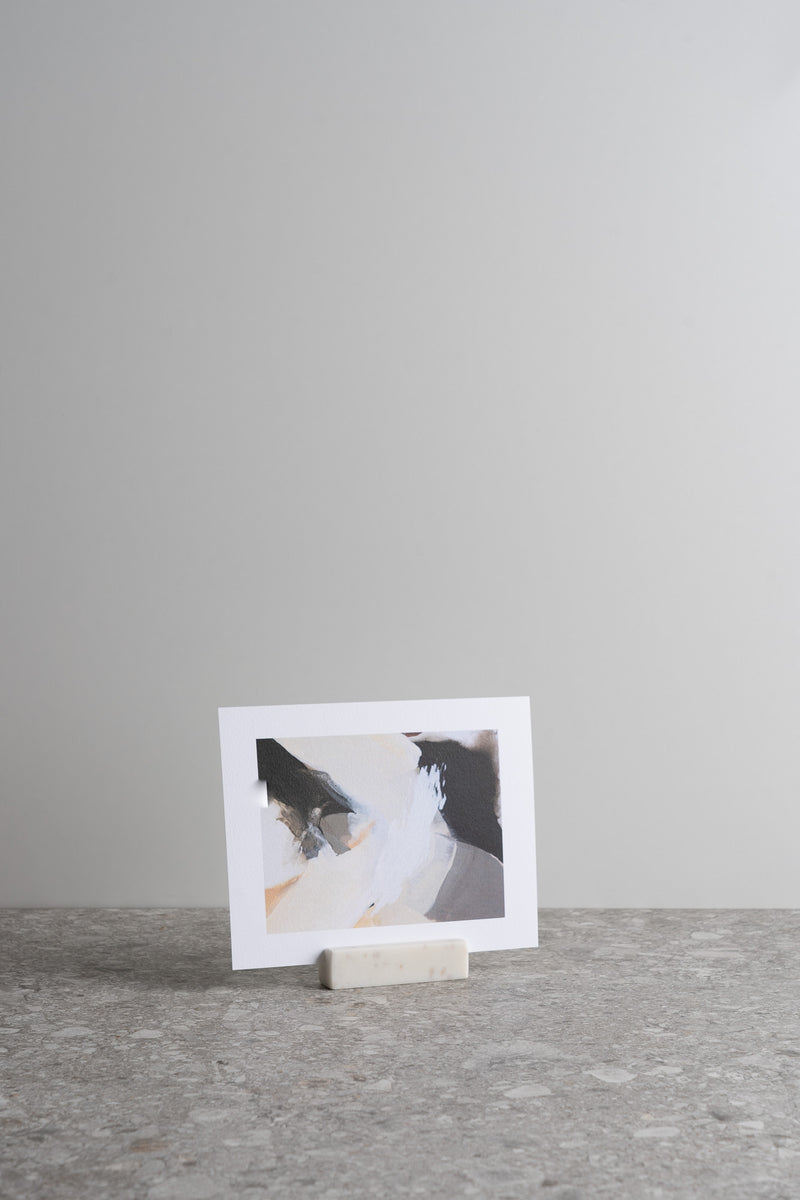 Marble Rectangular Card Holder - White