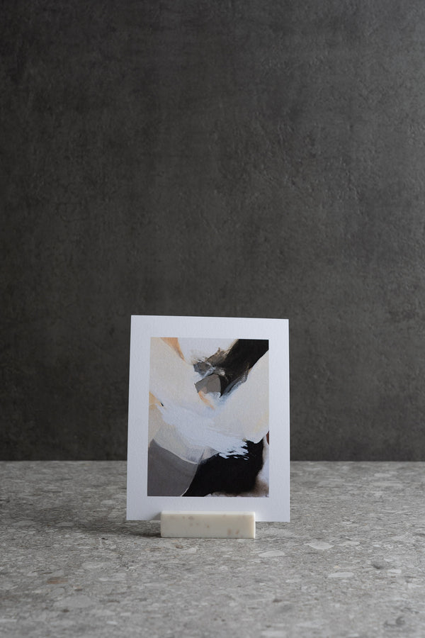Marble Rectangular Card Holder - White