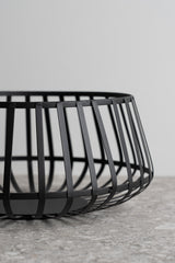 Emilio Metal Set of 2 Bowls - Black