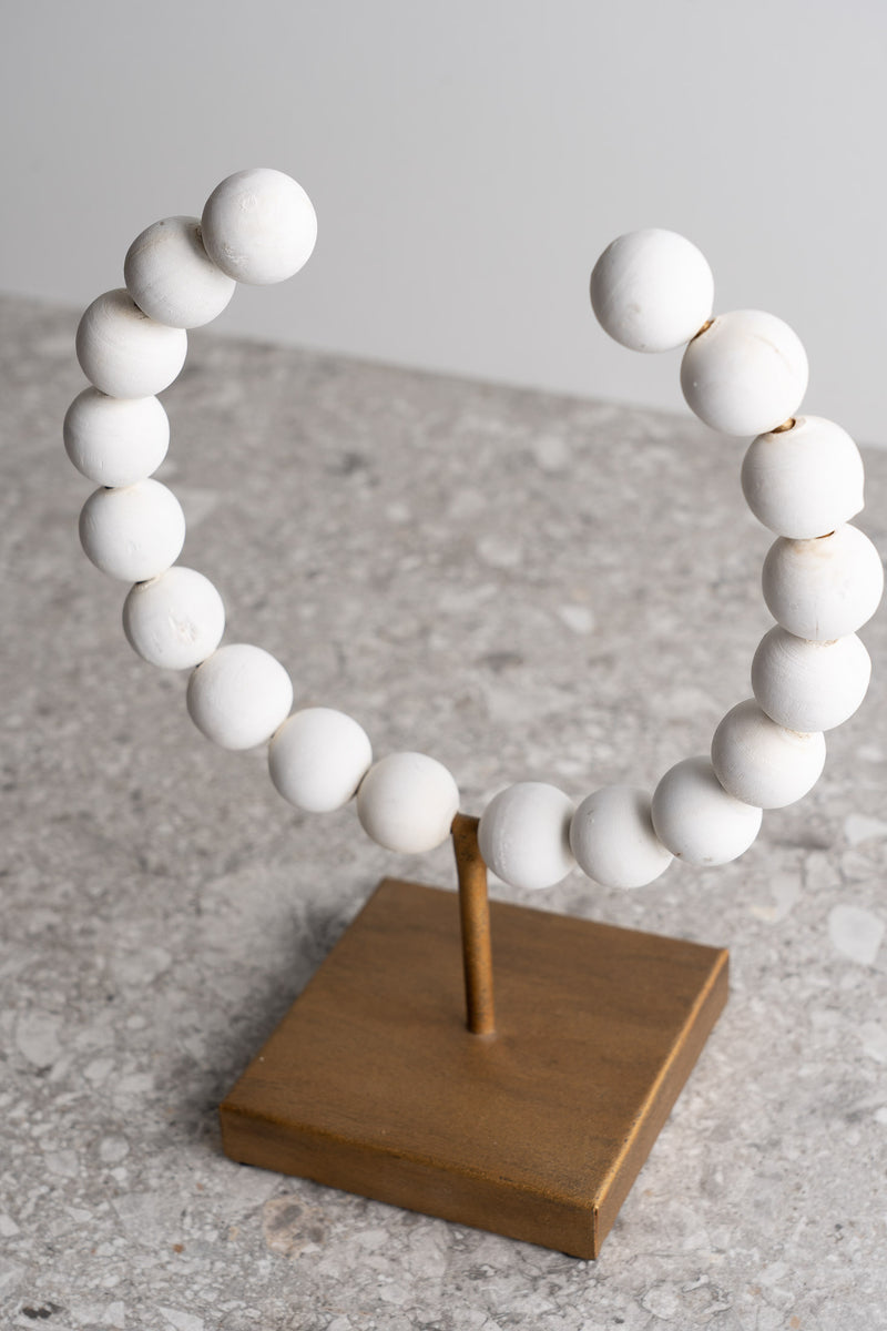 Beaded Broken Sphere - White