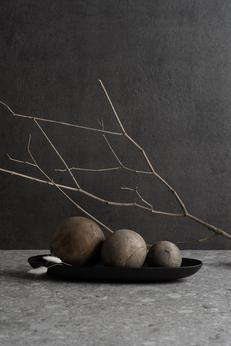 Carrick Wood Spheres - Set of 3