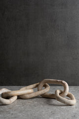 Alix Wood Chain Link - Beige