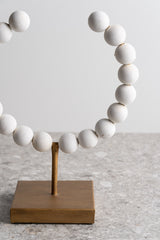 Beaded Broken Sphere - White