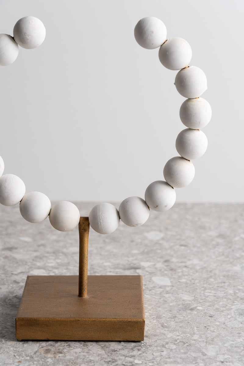 Beaded Broken Sphere - White