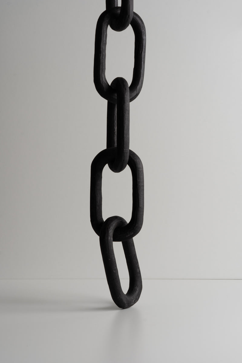 Alix Wood Chain Link - Black