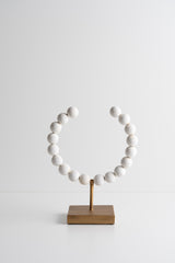 Beaded Broken Sphere - White