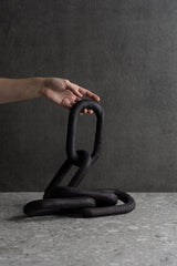 Alix Wood Chain Link - Black