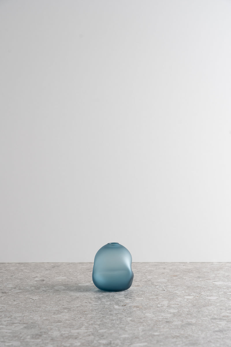 Pebble Bud Vase - Steel Blue