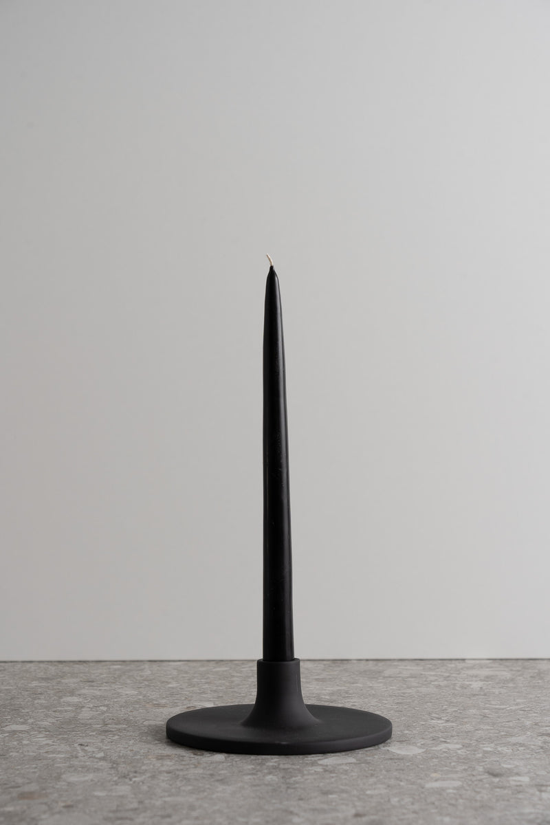 Taper Candle Holder - Wide - Smoke