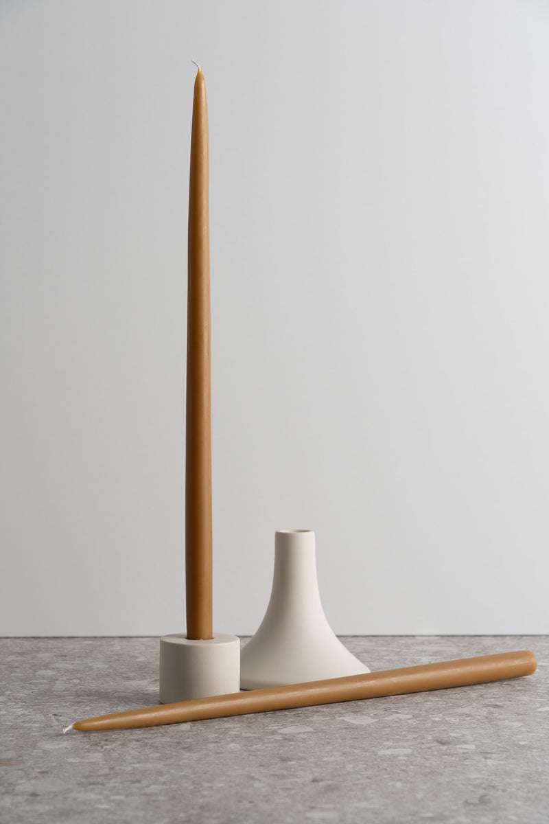 Dipped Taper Candles 18" Miel