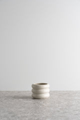 Circular Ceramic Pot - Nougat - S