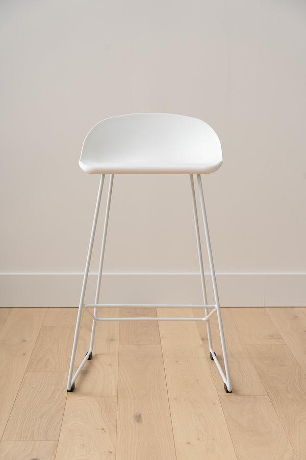 Escape Sled Counter Stool - White