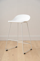 Escape Sled Counter Stool - White