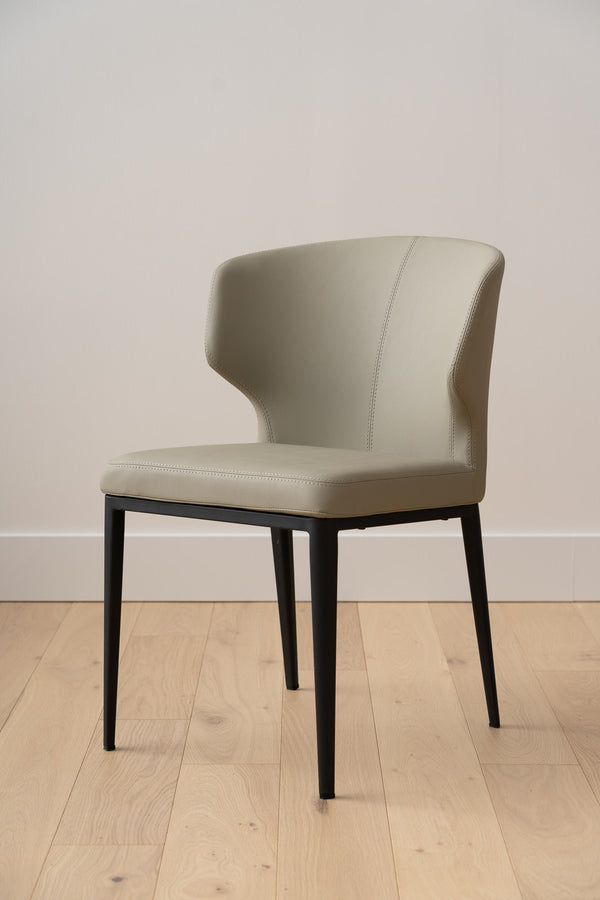 Cabo Leatherette Metal Dining Chair