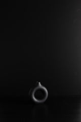 Circular Ceramic Vase - Black - S
