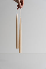 Dipped Taper Candles 12" Parchment
