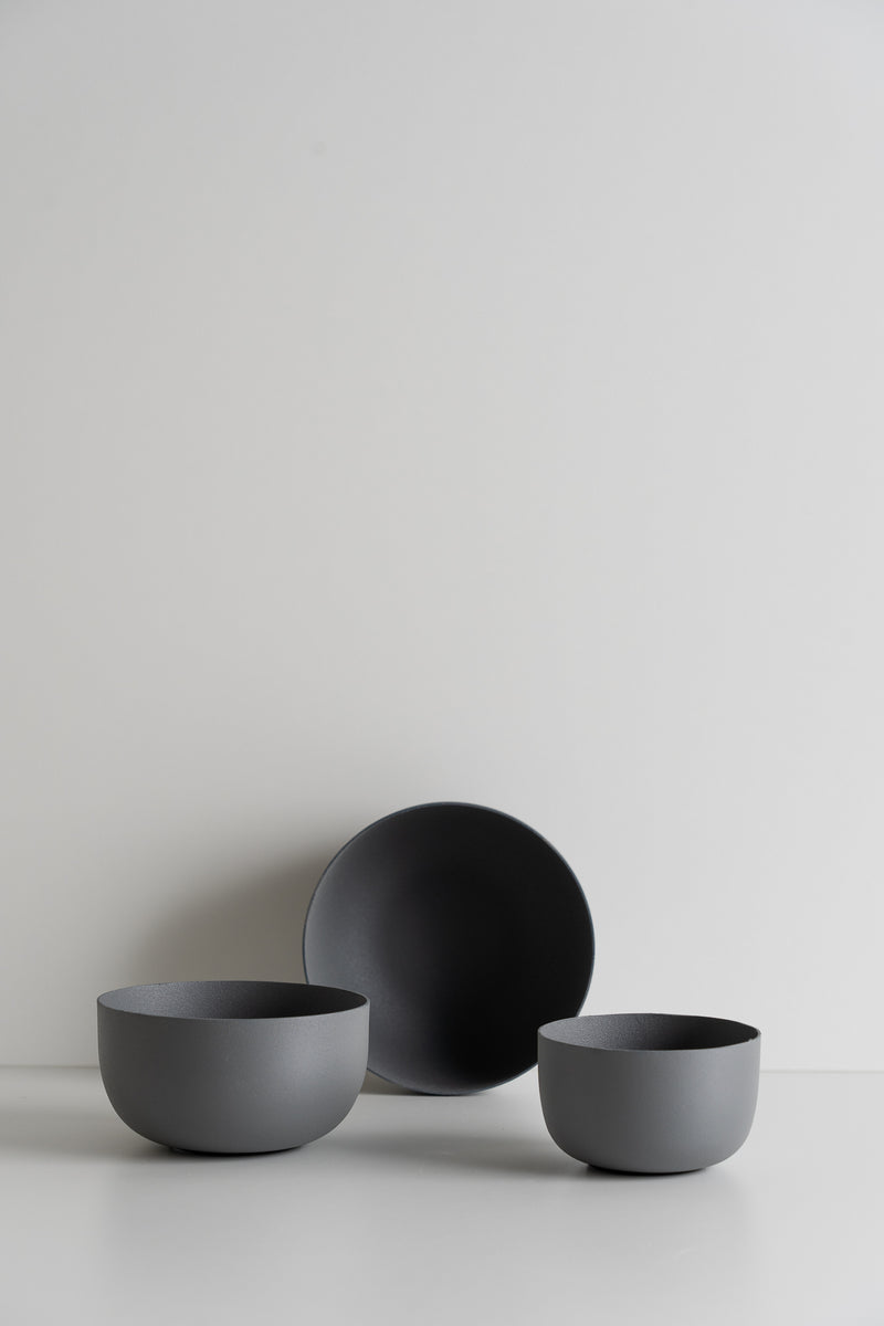 Reo Steel Bowl - Pewter - M