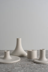 Grand Taper Candle Holder - Short - Matte White