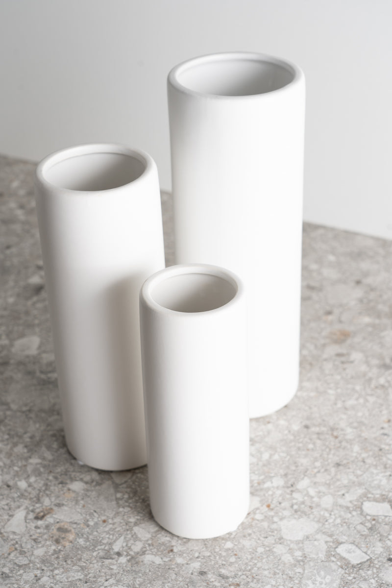 Cylinder Ceramic Vase - S