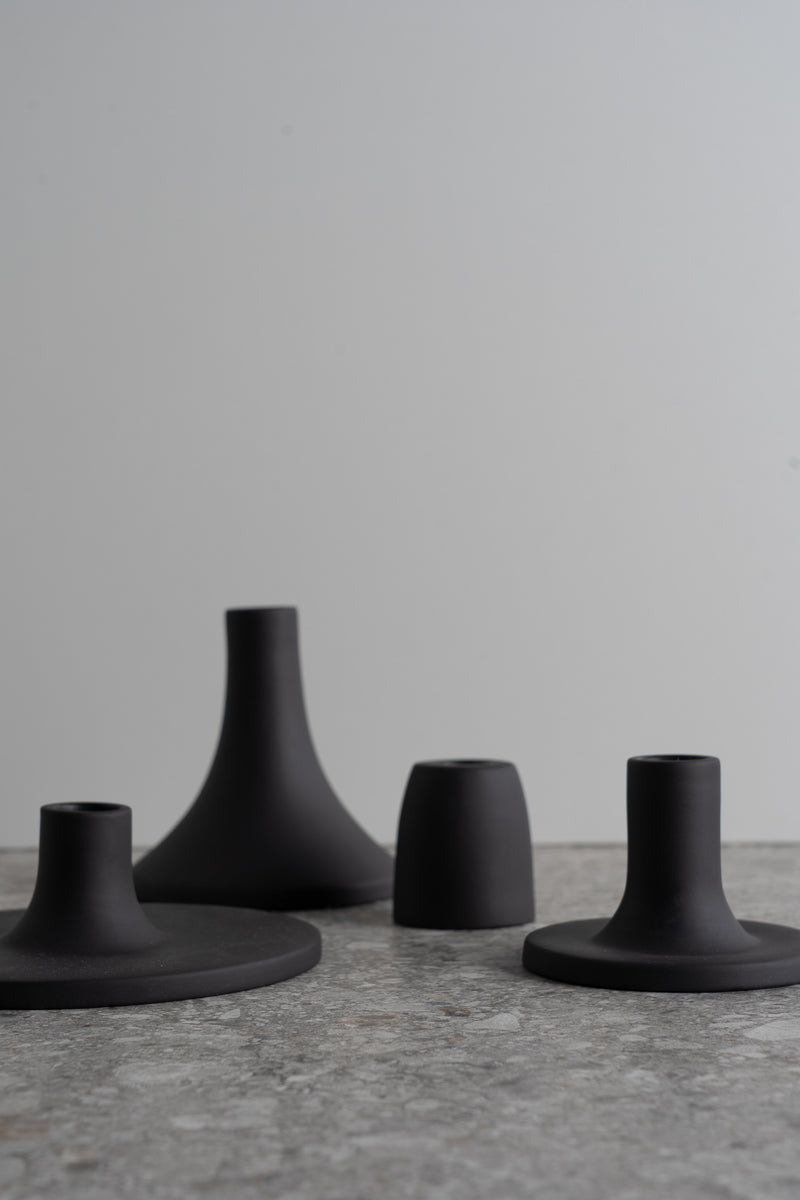 Taper Candle Holder - Medium - Smoke