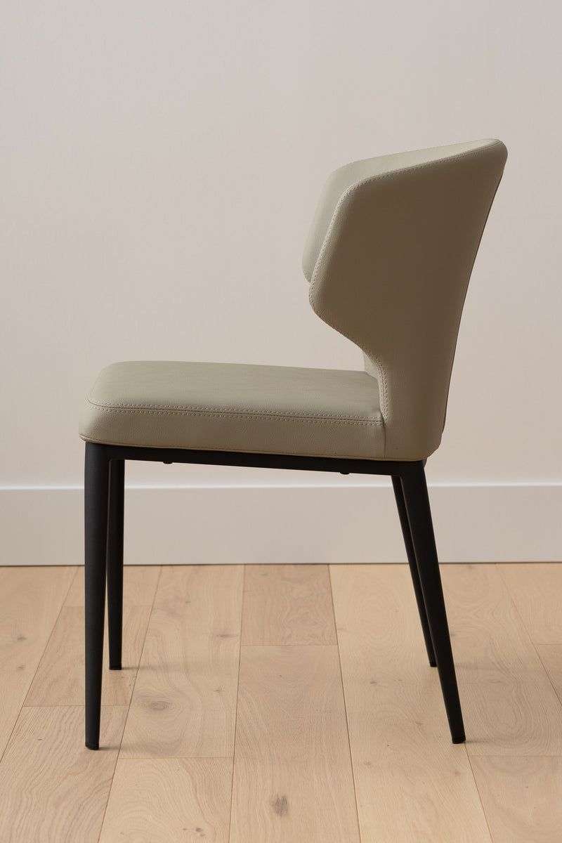 Cabo Leatherette Metal Dining Chair