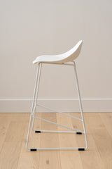 Escape Sled Counter Stool - White