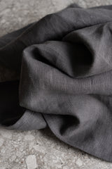 Linen Tea Towel - Dark Grey