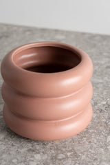 Circular Ceramic Pot - Light Pink - S