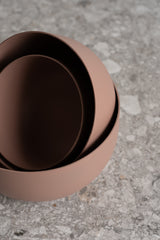 Reo Steel Bowl - Bark - S