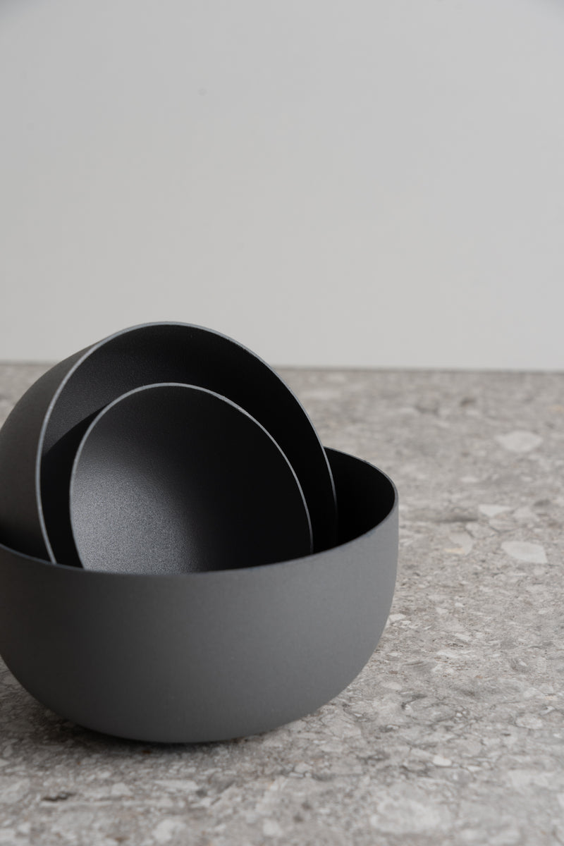 Reo Steel Bowl - Pewter - M