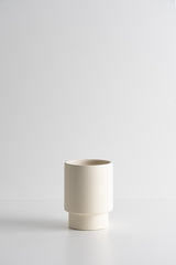 Modern Pedestal Ceramic Container - A