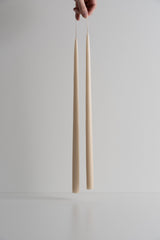 Dipped Taper Candles 18" Parchment