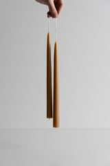 Dipped Taper Candles 12" Miel