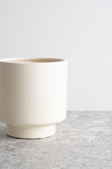 Modern Pedestal Ceramic Container - B