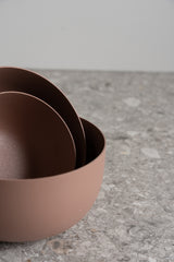 Reo Steel Bowl - Bark - S