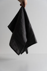 Linen Tea Towel - Dark Grey