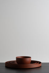 Reo Steel Bowl - Rustic Brown - M