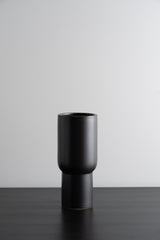 Matte Ceramic Tall Vase - Black