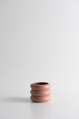 Circular Ceramic Pot - Light Pink - S