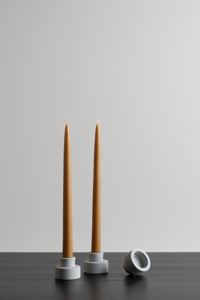 Dipped Taper Candles 12" Miel